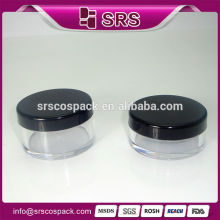 round plastic cosmetic jar , Hot sale 2015 new design 10g 20g empty compact powder container for skin care